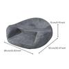Padded Meditation Seat Memory Foam Cushion Soft Textile Gray