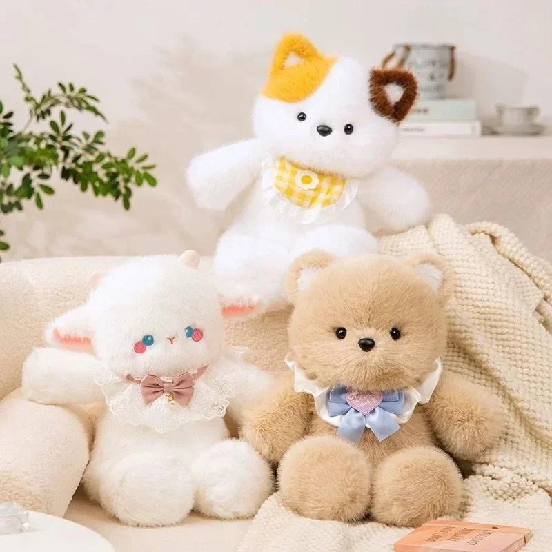 Discover Intime Girls Cute Plush Playthings Running Bear Cat Rabbit Dolls Gentle Stuffed Playthings Designed For Adorable Plushie Gifts From Mainland China Pp Cotton
