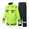 Jiyinghu Winter Reflective Down-Lined Duty Rain Suit Set