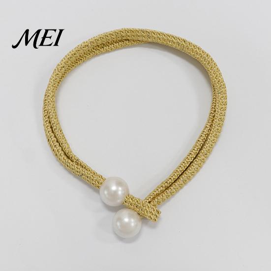 Curtain Tie 1 Pair Tiebacks for Drapes, Adjustable Rope Backs, Faux No Drill Buckles Pearls Cord Buckle Holder Home Hotel Office Window Drapery