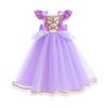 Moda femminile: Abito da Ballo in Tulle Principessa dai Capelli Lunghi - Vestito di Compleanno Estivo per Bambini Sofia La Principessa & Costume Cosplay