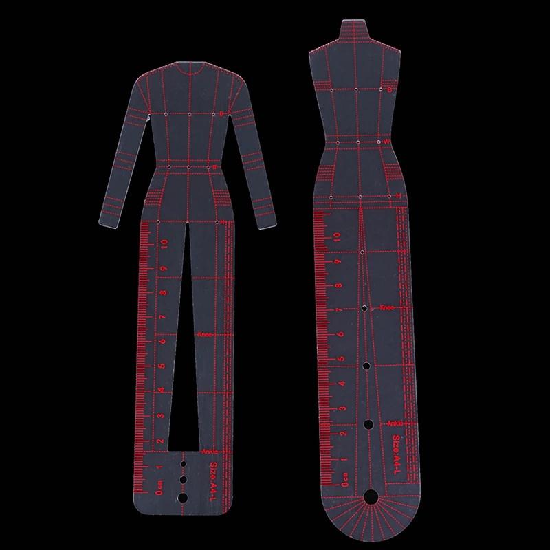 1 Set Women Fashion Drawing Ruler Figure Drawing Template for Fashion Design Fashion Sketch Template Female