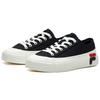 Fila Gear Canvas Slip Resistant Durable Lightweight Low Top Skate Shoes Women Sneakers Black F12W124342FBK