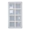 Stampo in Silicone a 6 Scomparti per Cubetti di Ghiaccio e Pappe per Bambini - Stampo di Grande Capacità per Uso Domestico