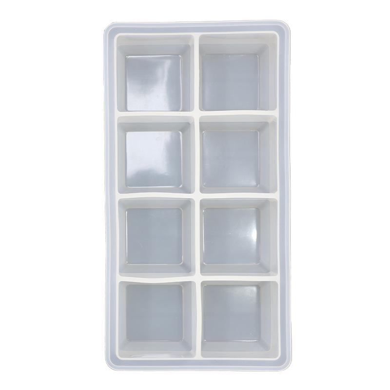 Stampo in Silicone a 6 Scomparti per Cubetti di Ghiaccio e Pappe per Bambini - Stampo di Grande Capacità per Uso Domestico