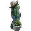 Cute Frog Yard Decor Resin Frog Bucket Flower Pot Creative Small Frog Figurine Planter for Indoor Outdoor Decor