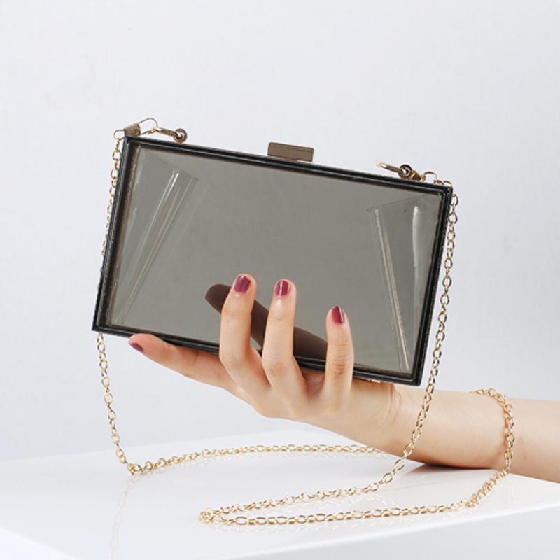 White Square Bag Small Luxury Brand Messenger Wedding Clutches Purses and Handbags Acrylic Crossbody Designer Bags Wholesale