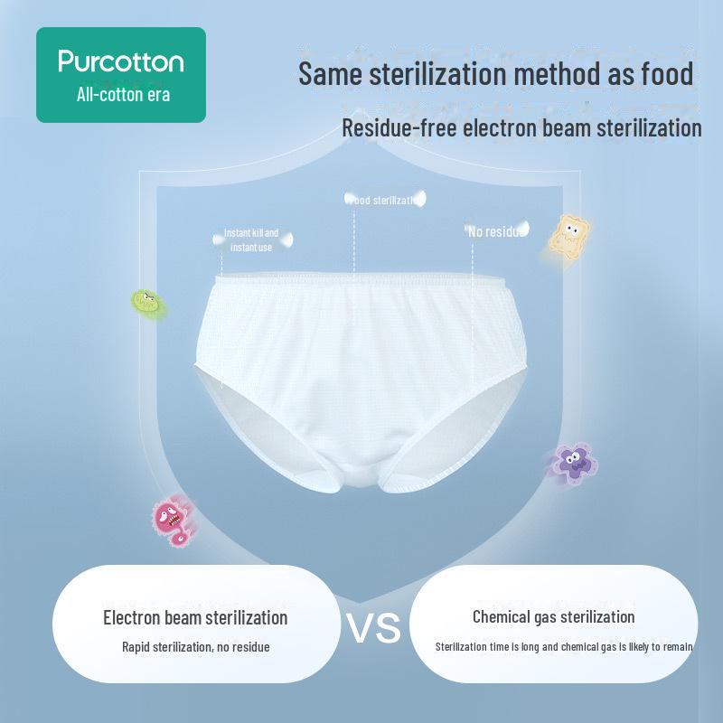 Sterilized Cotton Disposable Underwear for Men & Women - Large Size