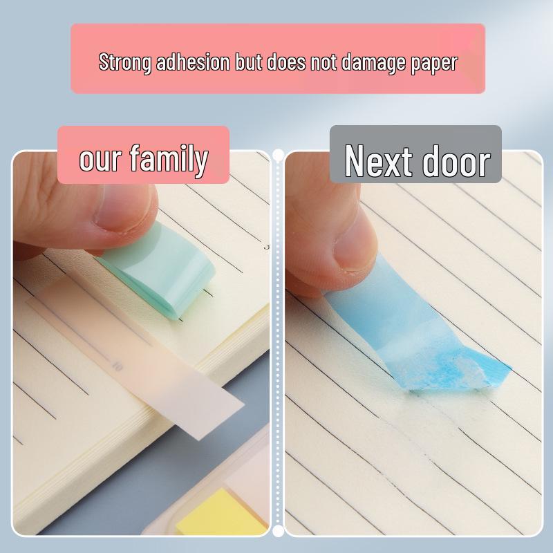 Translucent Sticky Notes & Writable Index Tabs for Students - Highlight & Marking Stickers, Creative Stationery.