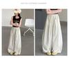 Girls' 2026 New Summer Korean Edition Elastic Waist Wide Leg Pants Cotton Thin Casual Pants Relaxing Air Ball Pants