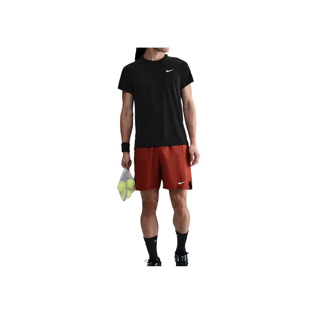 Nike Victory Dri-Fit Fashion Casual Versatile Comfortable Tennis Shirt Men tops Black FZ6922-010