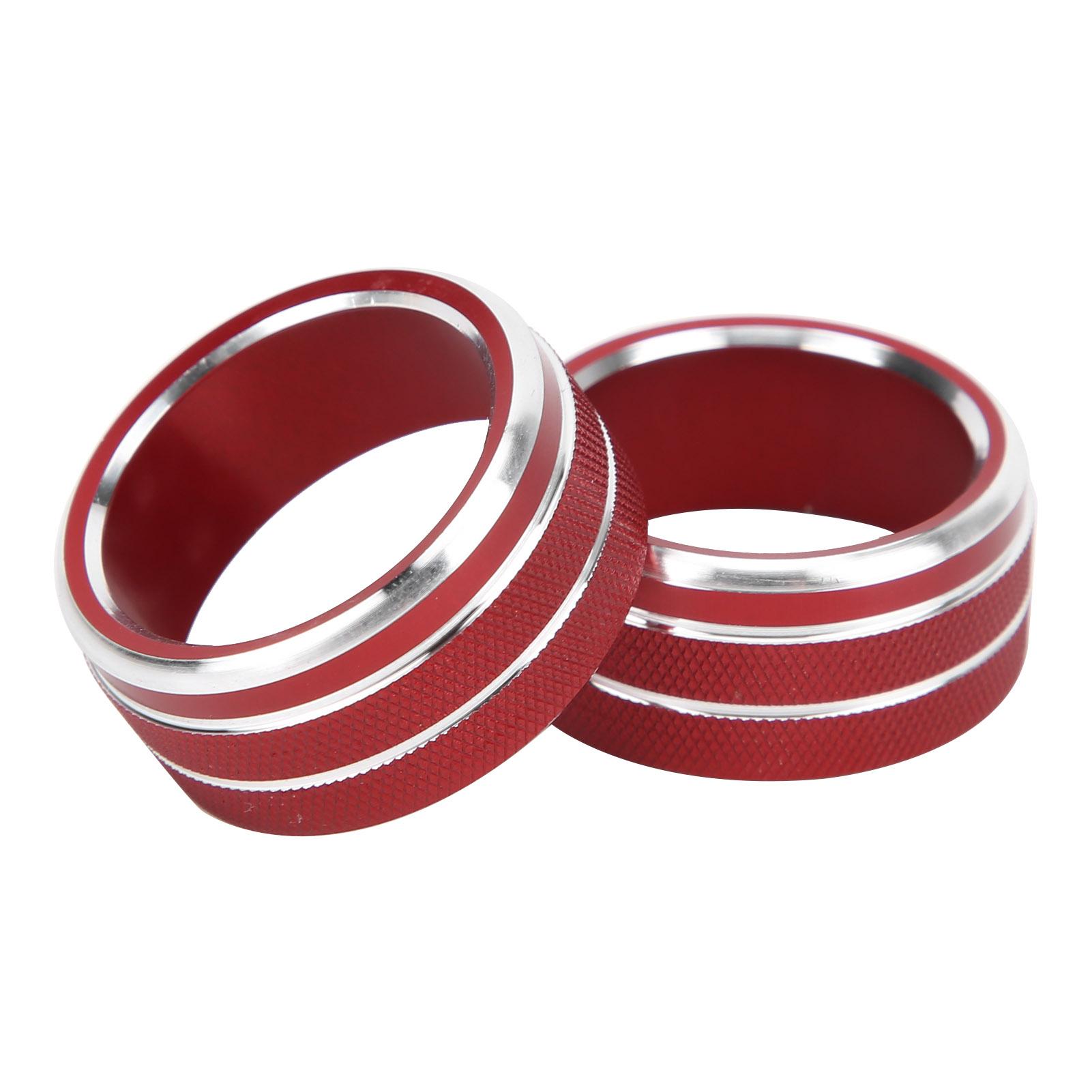 

Air Conditioning Knob Trims Rings Red Aluminum Alloy Decoration Replacement for Camry 2018 2020
