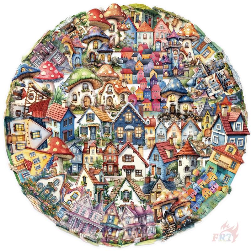 50Pcs/Set Retro Forest Cabin Series 01. Fairy Tale House PET Stickers Waterproof DIY Fashion Doodle Decals Stickers