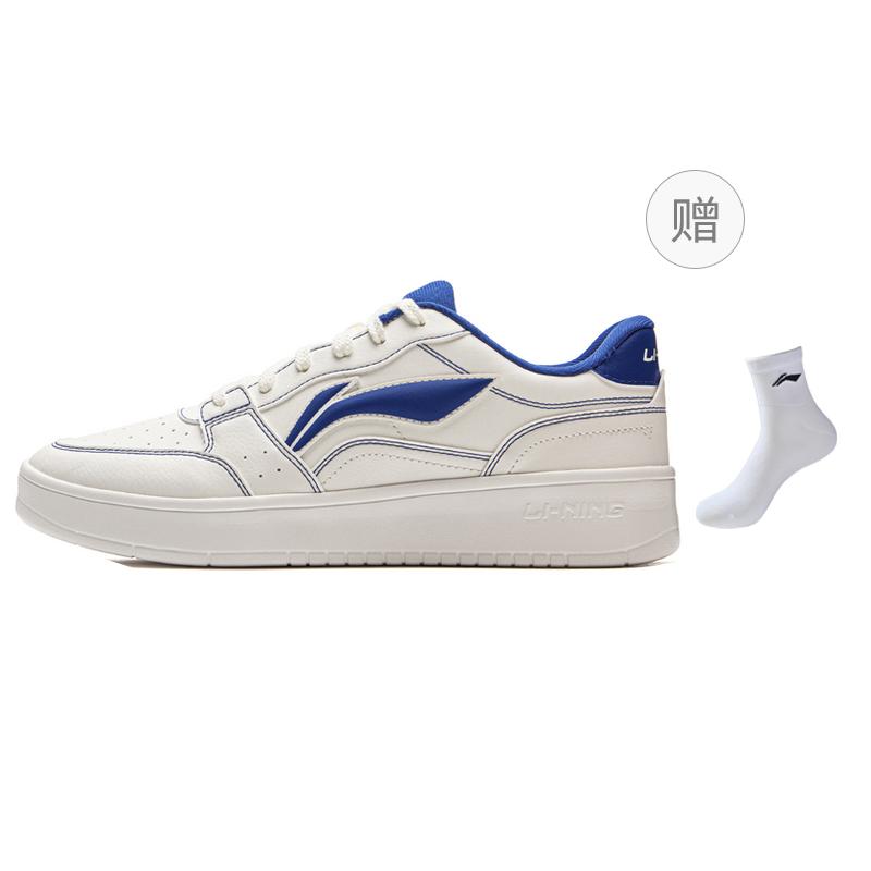 Li Ning Sycee Low top Skateboard Shoes Men's White Blue AGCV143-1