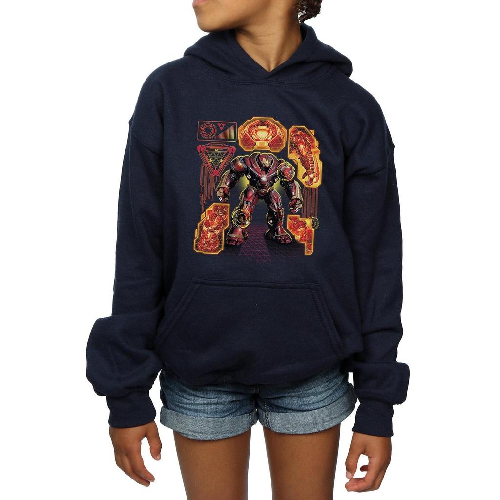 Marvel Girls Avengers Infinity War Hulkbuster Blueprint Hoodie