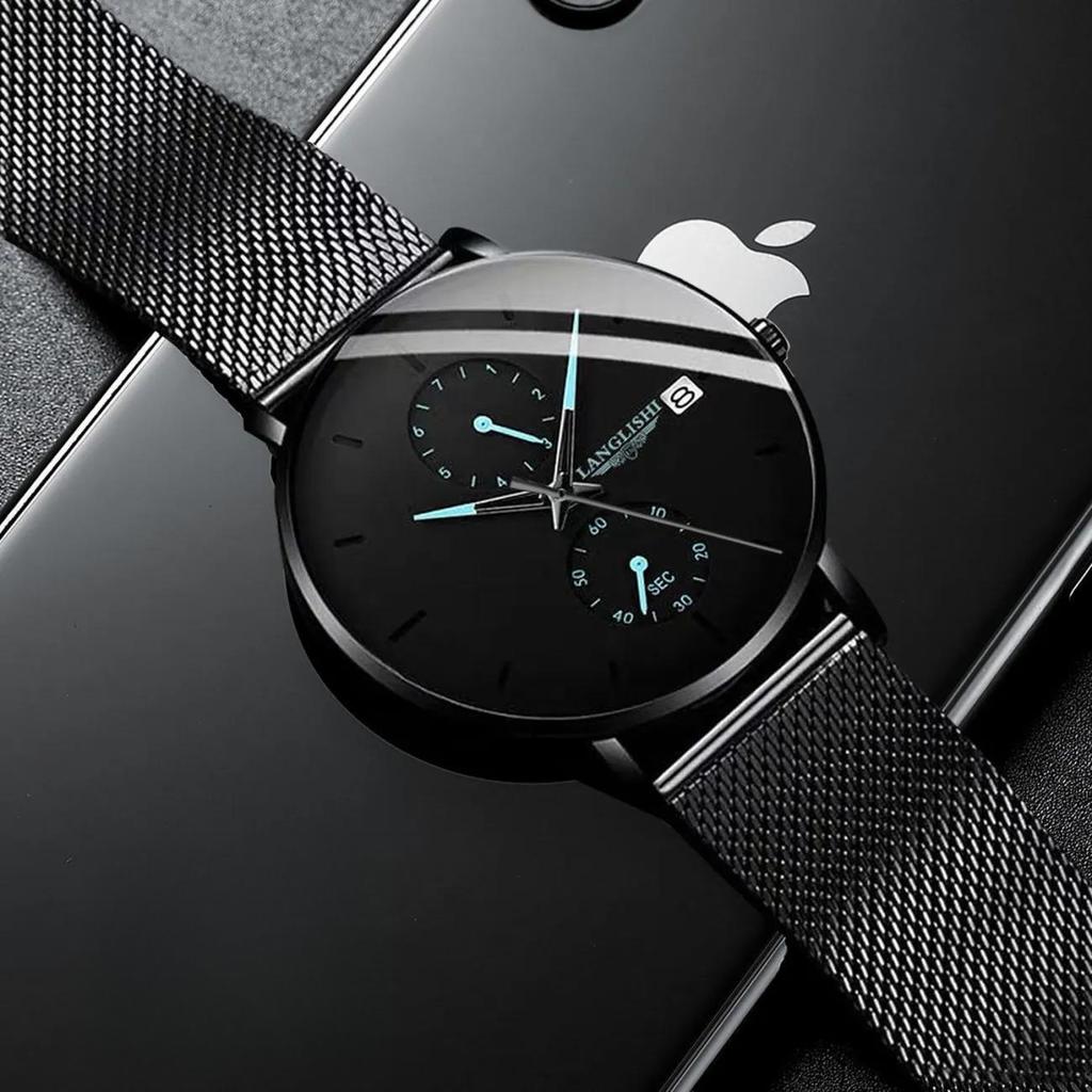 Men's Watch Male Student Waterproof Luminous Calendar Quartz Watch Ultra Thin