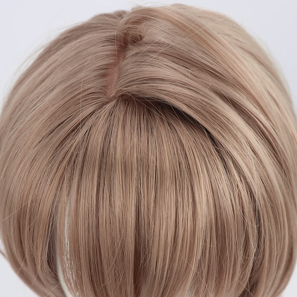 LAOBAO Kagami Hayato Cosplay Brown Bob Disguise Costume Halloween Costume Wig, Hair, Heat-Resistant, Wig, Accessory,