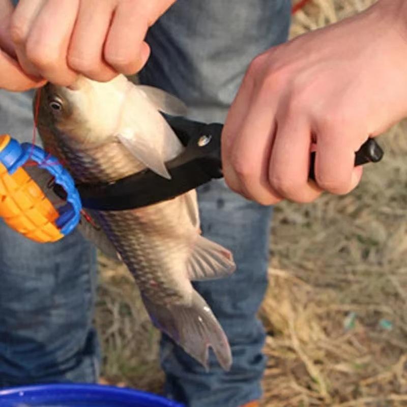 Outdoor-Clip-Fischzange Klein Leichtgewichtiger Fischclip Fischkontrollgerät Kunststoff-Fischklemme Rutschfester Greifer Zange Zubehör