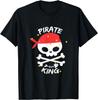 Pirate King Skull Red Bandana Graphic Tee Soft Cotton Casual Crewneck TShirt for Men