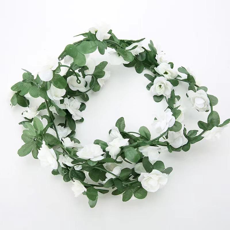 

1Pc Simulation Rose Flower Plant Rattan Decoration for Outdoor Courtyard Patio Garden Home Party Holiday Decoration, Gift for Friends