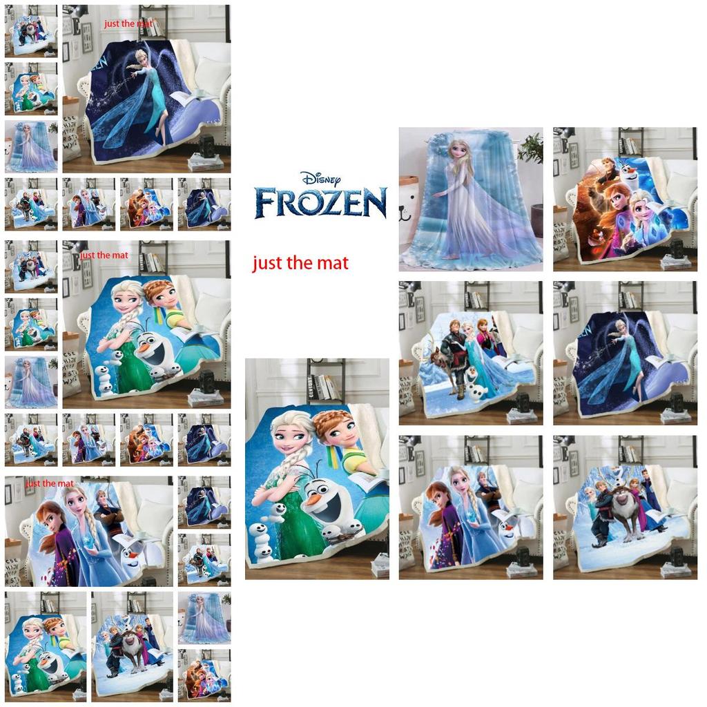 Prinzessin Elsa Flanelldecke Weich und Gemütlich Cartoon-Druckdecke Für Kinder Größe 150*200