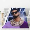 Custom Anuel AA Rapper Blanket 3D Print Soft Flannel Fleece Warm Throw Blankets for Travel Bedroom Sofa Quilt