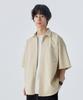 STENDS [M~4Xl] All Day Linen Oversized Short Sleeve Shirt_Beige