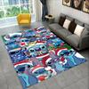 Cute S-Stitch Cartoon Non-Slip Area Rug for Living Room,Bedroom,Playroom,Soft Carpet Floor Mat Home Decor Rug Kids Room Gift