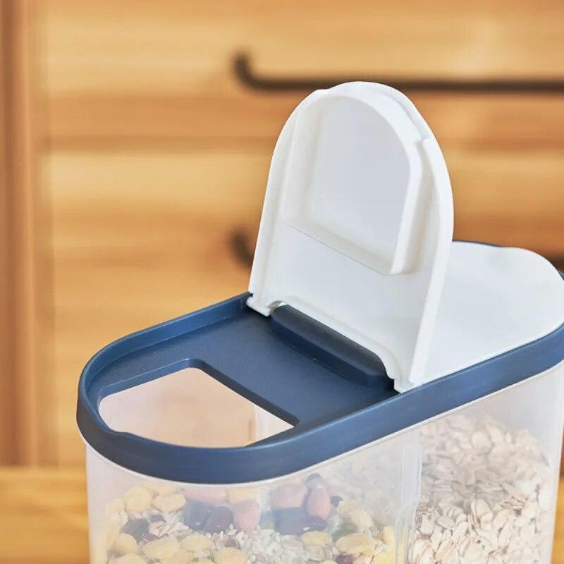 Food Compartment Airtight Tank Airtight Storage Box Snack Storage Box Kitchen Food Grain Container Jar