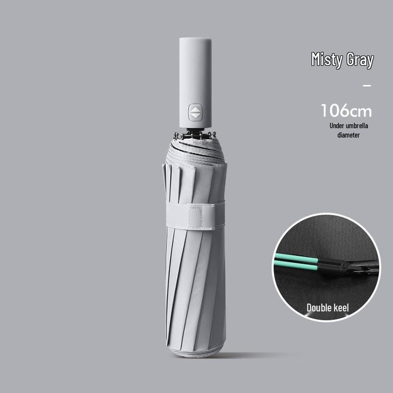 Dual-Use Extra-Large Folding Umbrella: Anti-UV, Rain or Shine, For Two