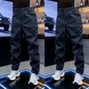 Summer new men's trend loose casual pants high quality daily versatile ruffian handsome fashion simple small feet trousers