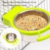 2Pack Stainless Steel Food Feeder Dish For Parrots Food and Water Supply Quick Cleaning Feeding Solution Cage Accessory