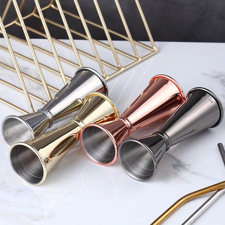 Cocktail-Bar Jigger Edelstahl Japanisches Design Jigger Doppelter Spirituosen-Messbecher Für Hausbar Party Bar Zubehör Bar-Werkzeug