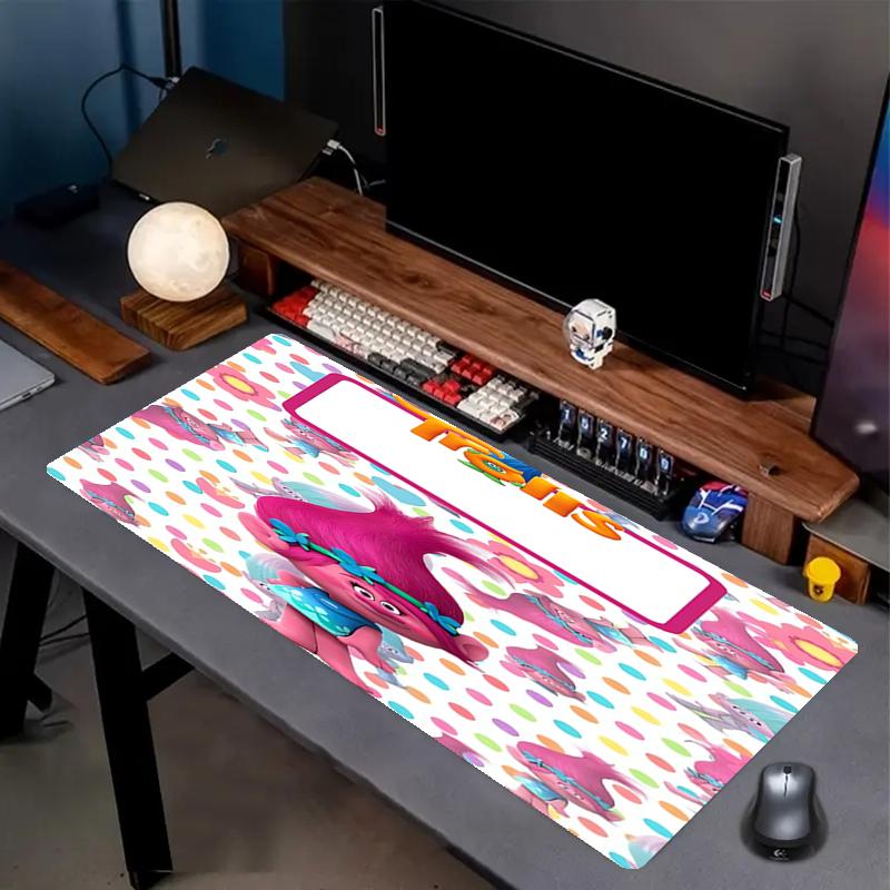 Trolls Theme Mouse Pad, Non Slip Rubber Base, Multifunctional Office & Home Decor, Perfect for Workspace Personalization.