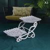 1Pc Nordic Dessert Rack Plastic Material Party Dessert Table Decoration Food Fruit Plate White Birthday Party Cake Stand