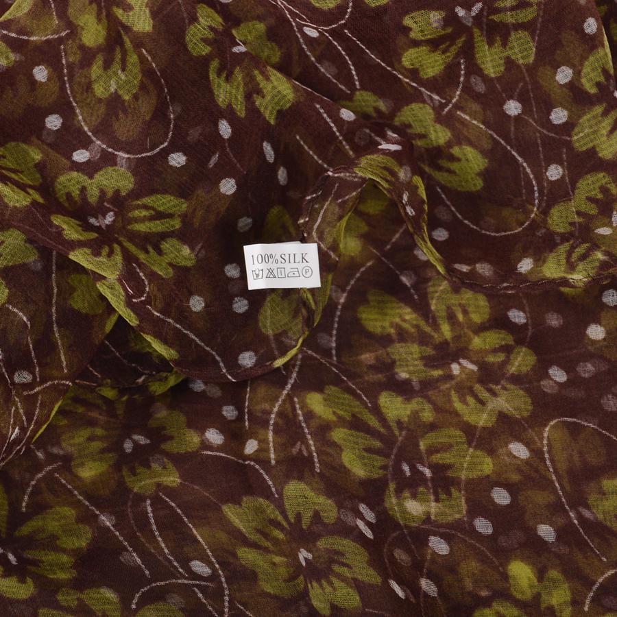 Coffee Green Silk Scarf Hijab Elegant Long Neck Scarves Shawls Spring Fall Brand Accessories Head Scarf Cape 170*100