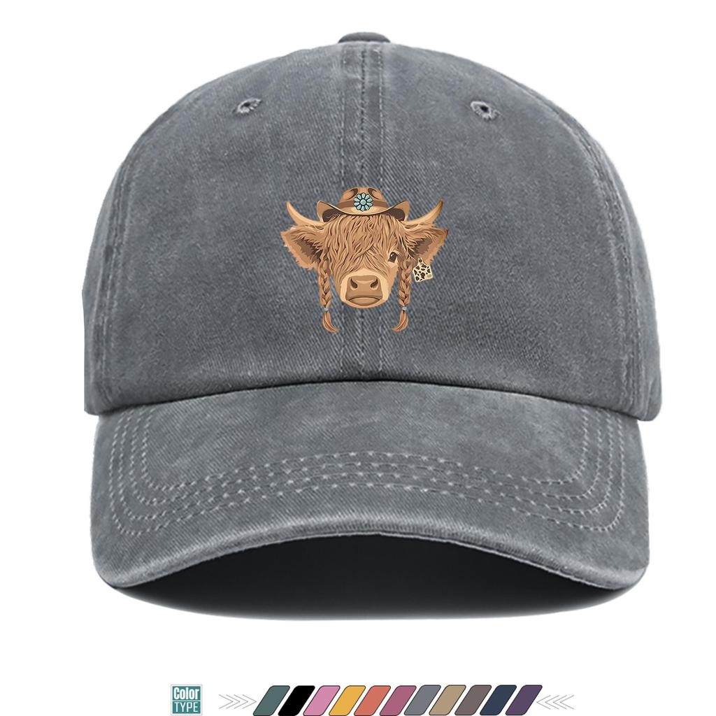 pc Cow Print Baseball Cap for Unisex  Women  Adjustable Snapback Trucker Hat with Cow Breathable QuickDry Suitable for All Ou