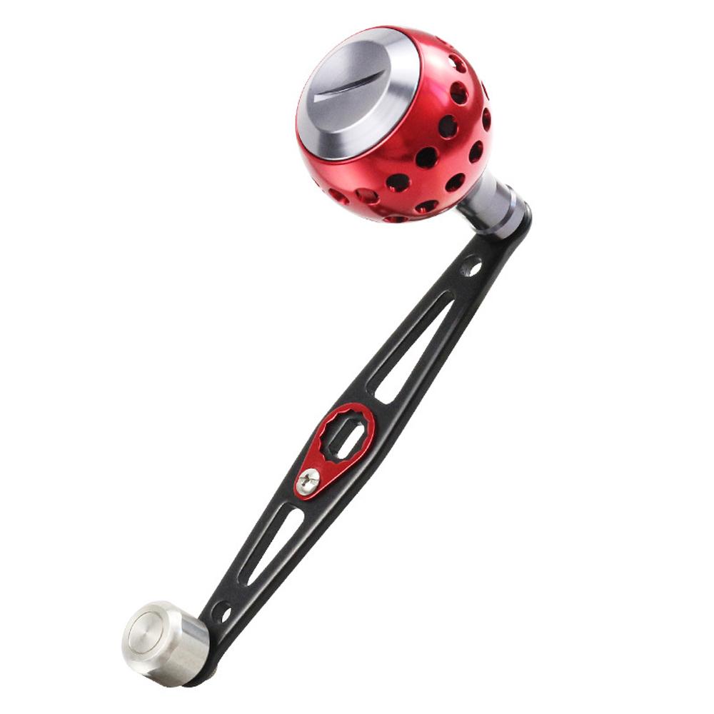 

Ручка для приманки из алюминиевого сплава, коромысло для приманки, круглая ручка для рыболовной катушки чёрный/красный