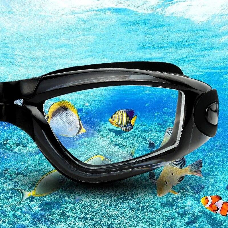 Swimming Goggles Set HD Anti Fog Swim Eyewear Cap Bag Men Women Professional Silicone Waterproof Swimming Glasses with Earplugs