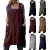 Cooking Apron Solid Color Crisscross Back with Pockets Fine Workmanship Garden Apron Baking Accessories