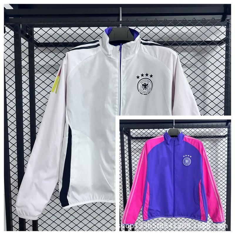 2526 Man City Argentina Germany Italy Miami '' Dortmund Embroidered Reversible Windbreaker