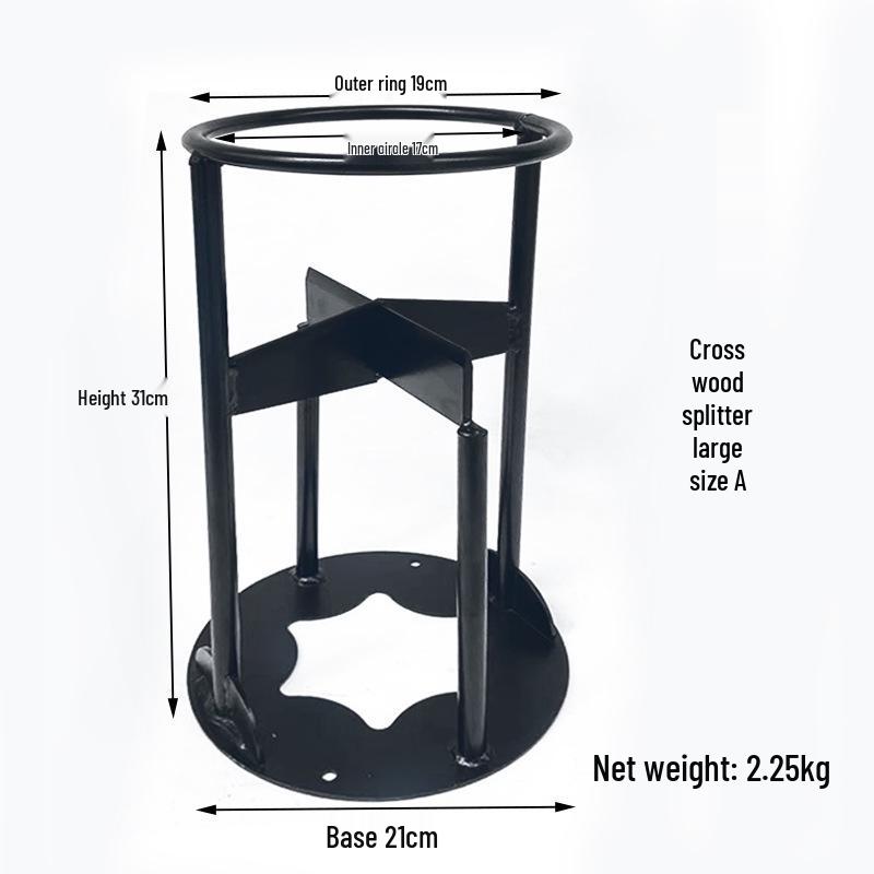Cross-Type Firewood Splitter: Outdoor and Household Firewood Separator Tool