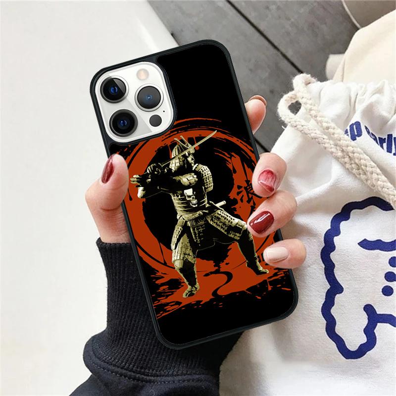 Japan Samurai Ninja Ronin Phone Case For iPhone 17 Air 15 16 Cover  11 13 14 Pro Max 12 Plus Max Fundas