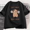 Capybara Gym TShirt Unisex Women Sports Tee Workout Fitness T Shirt Top Unisex Softstyle Loose Cotton Tshirt Clothes