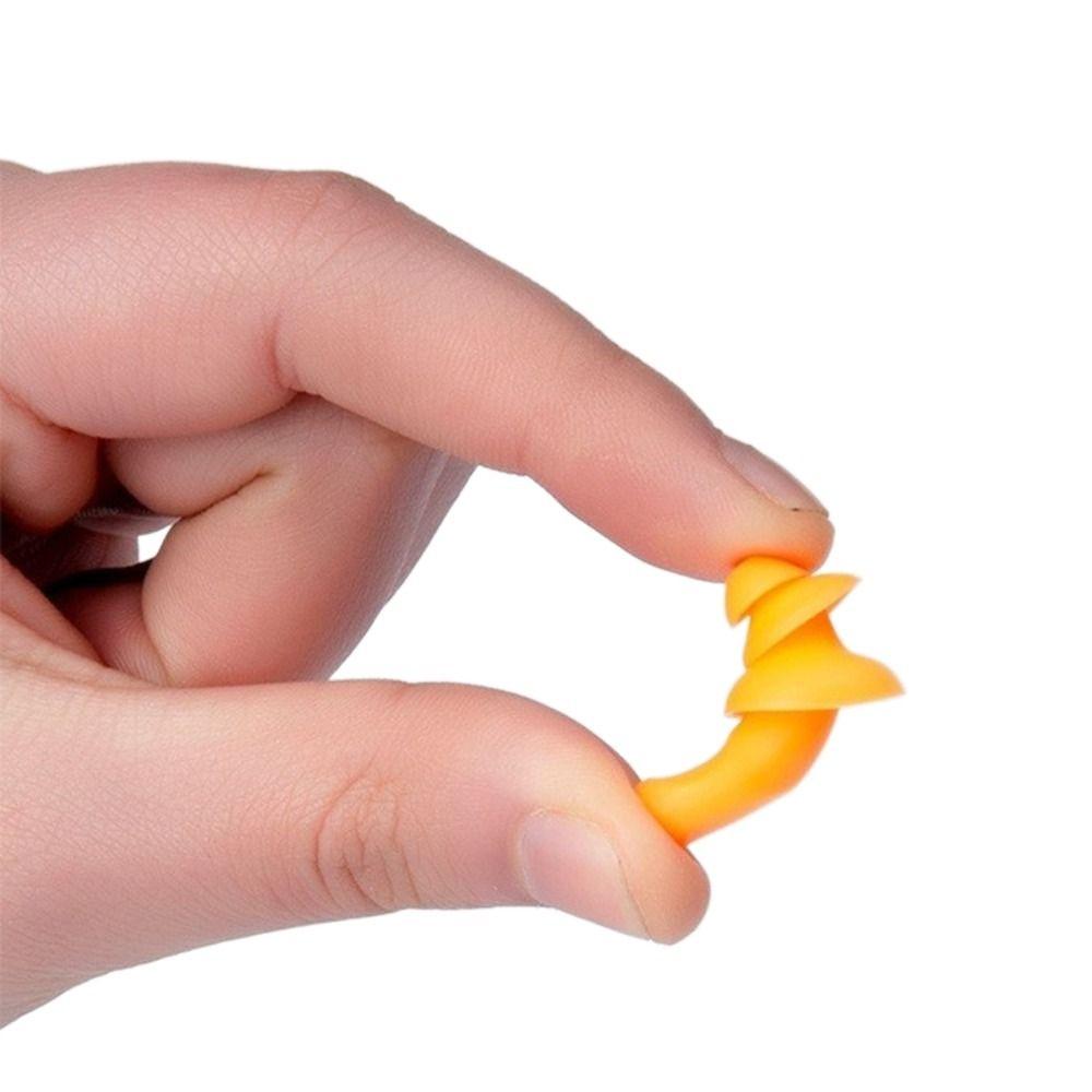 10PCS Tapered Insulation Earplug Corded Ear Plugs Silicone Noise Earplug  for Abatement Noise