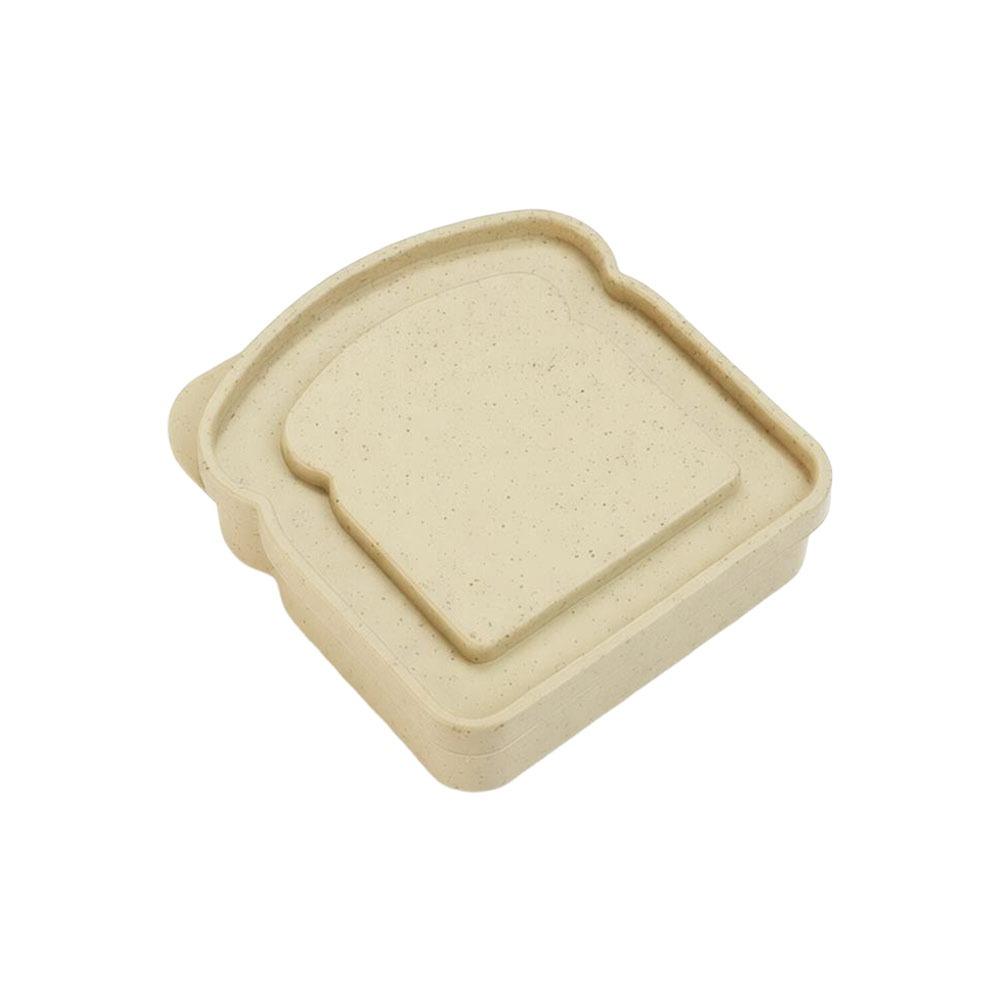 Portable Toast Shape Lunch Box Microwaveable Snack Storage Box Portable Lunch Box  Kitchen Storage
