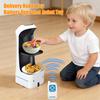 Fernbedienbarer Lebensmittellieferroboter 2,4 GHz RC Roboter Spielzeug mit abnehmbarer Basis Kinder Erwachsene Mini Interaktives leuchtendes intelligentes Robotikspielzeug