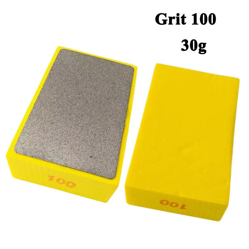 Electroplated Diamond Handheld Grinding Polishing Block for Tile, Glass & Stone - 90x55mm
