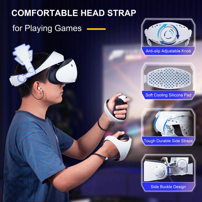 Adjustable Head Strap For Playstation VR2 Elite Headband Alternative Head Strap For PS VR2 VR Accessories