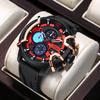 Boruse Fashion Men'S Silicone Strap Watch Fashion Waterproof Luminous Calendar Quartz Watch